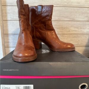 Vince Camuto Women's Brown Leather Boots